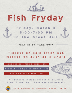 Fish Fryday – March 8th